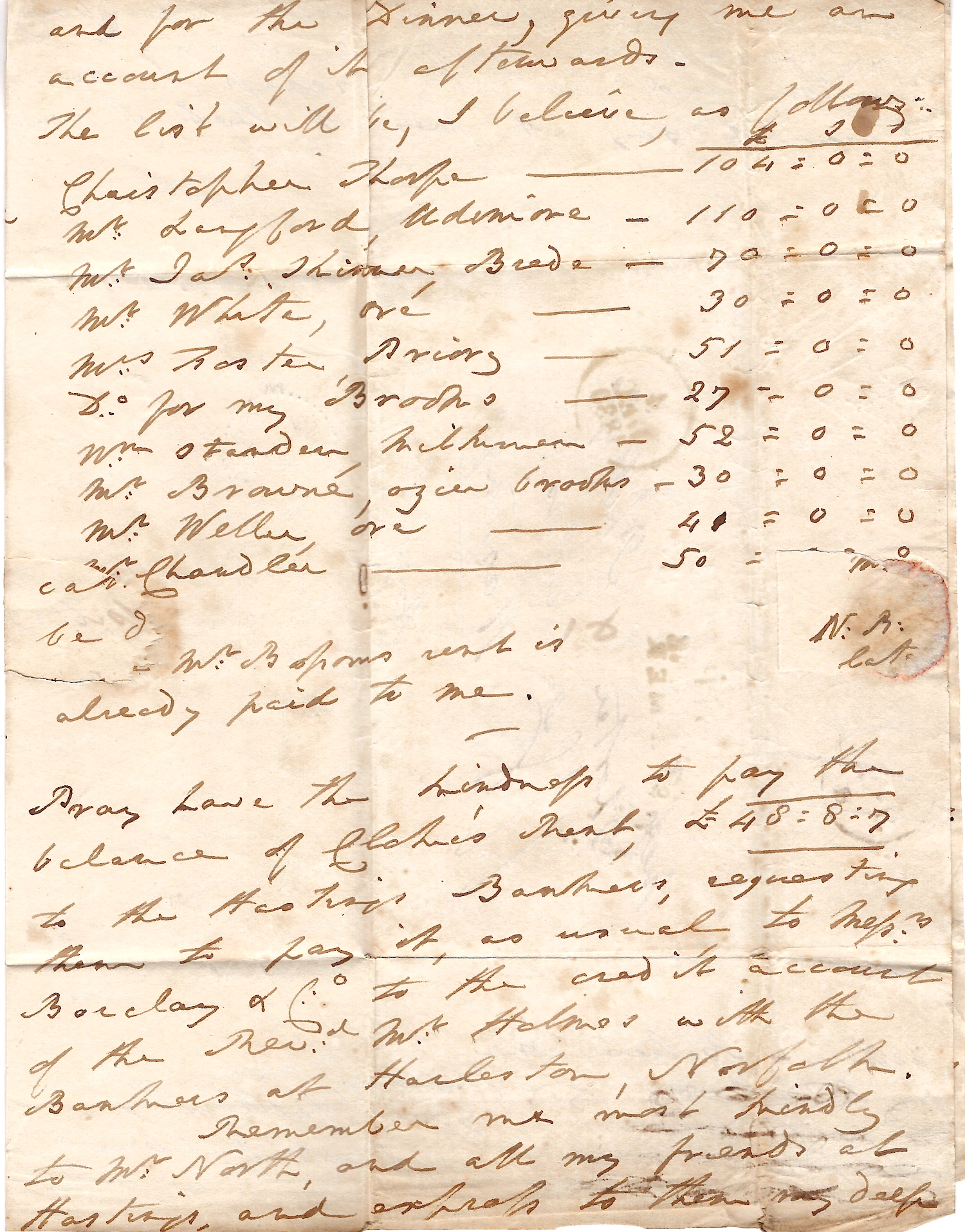 4 PAS DE CALAIS MARQUE P 61 P BOULOGNE SUR MER + DATEUR 1830 LETTRE COVER ENGLAND HASTING