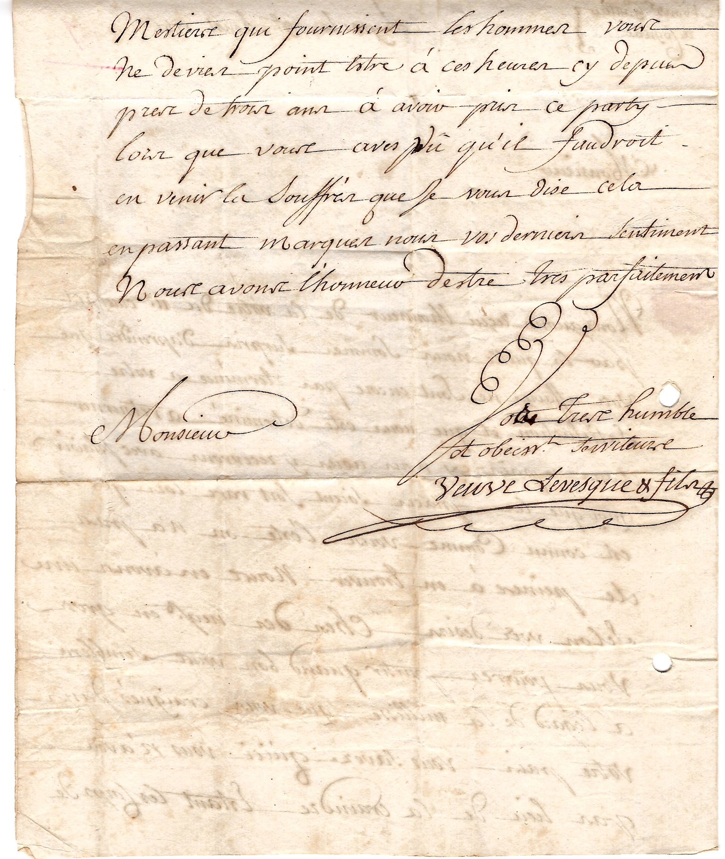3 RHONE GRANDE MARQUE DE LYON 1746 LETTRE POUR COGNAC PAS COTE