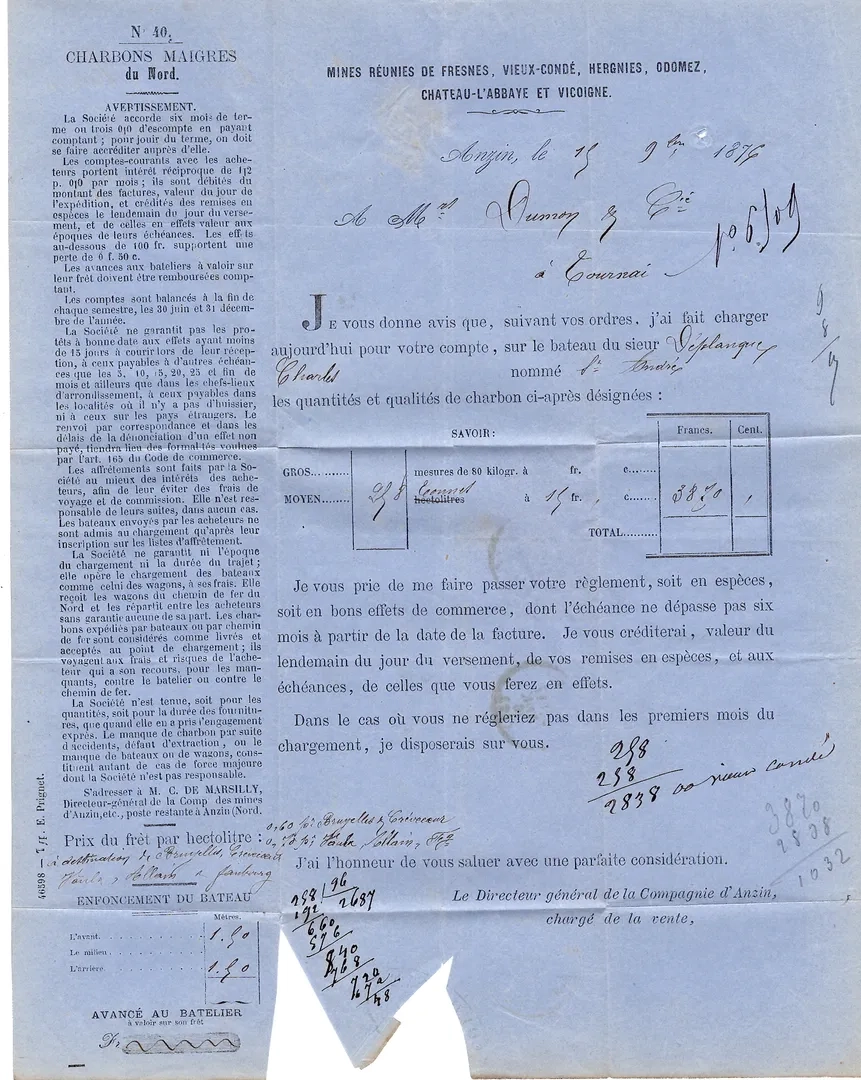 2 SAGE 10C VERT N°65 PAIRE LETTRE ANZIN NORD 17 NOV 1876 POUR TOURNAI TARIF FRONTALIER