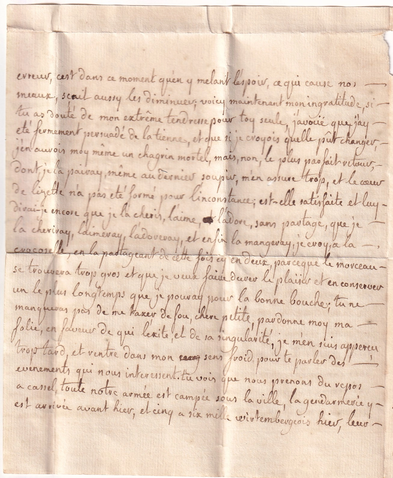 2 MARQUE ARMEE DE SOUBISE TEXTE CASSEL ALLEMAGNE 1758 POUR BAYEUX CALVADOS CERTIFICAT RHP