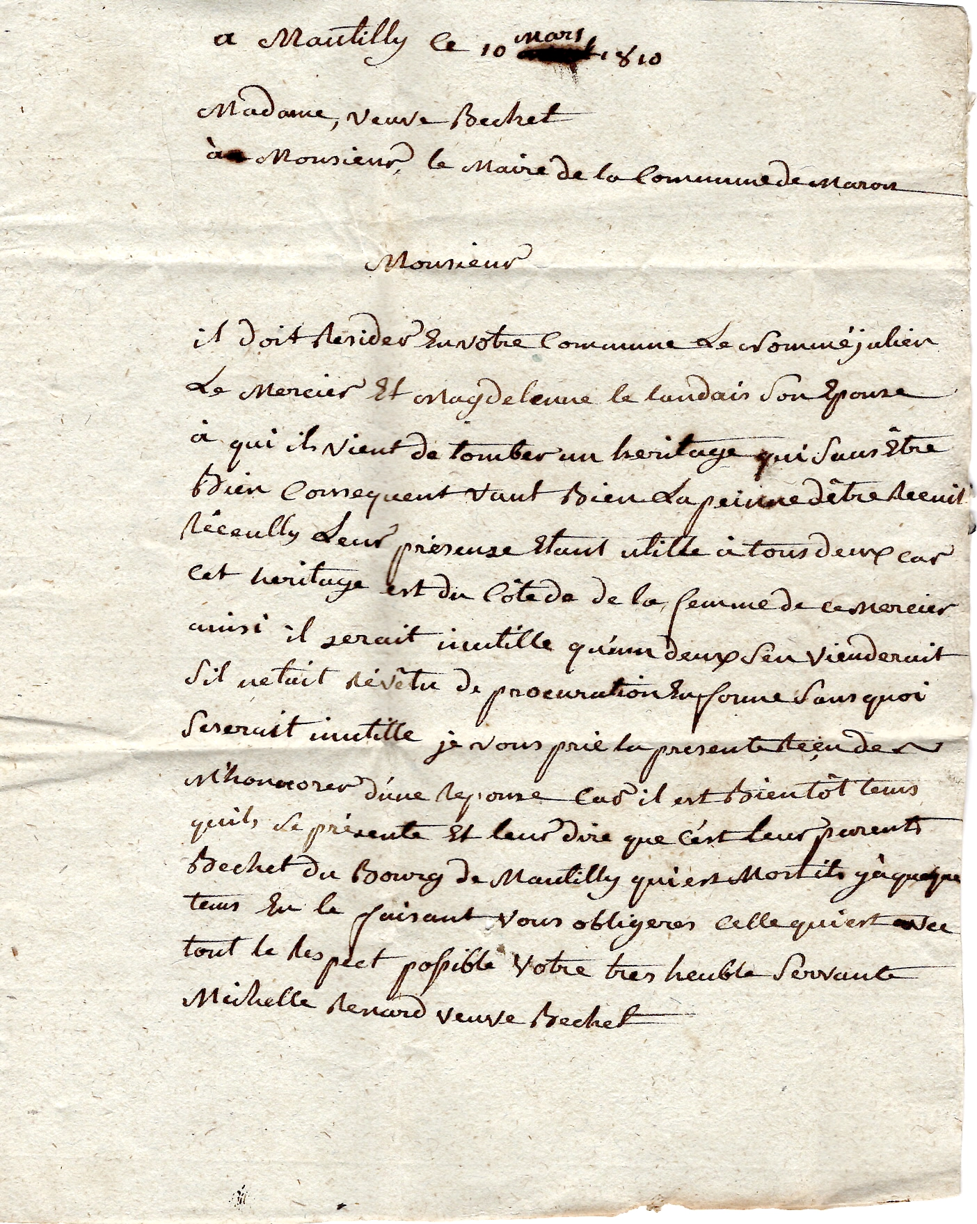 2 CHARENTE INFERIEURE MARQUE DEB 16 LA ROCHELLE 1810 LETTRE MARQUE 51 MAYENNE ECRITE MANTILLY