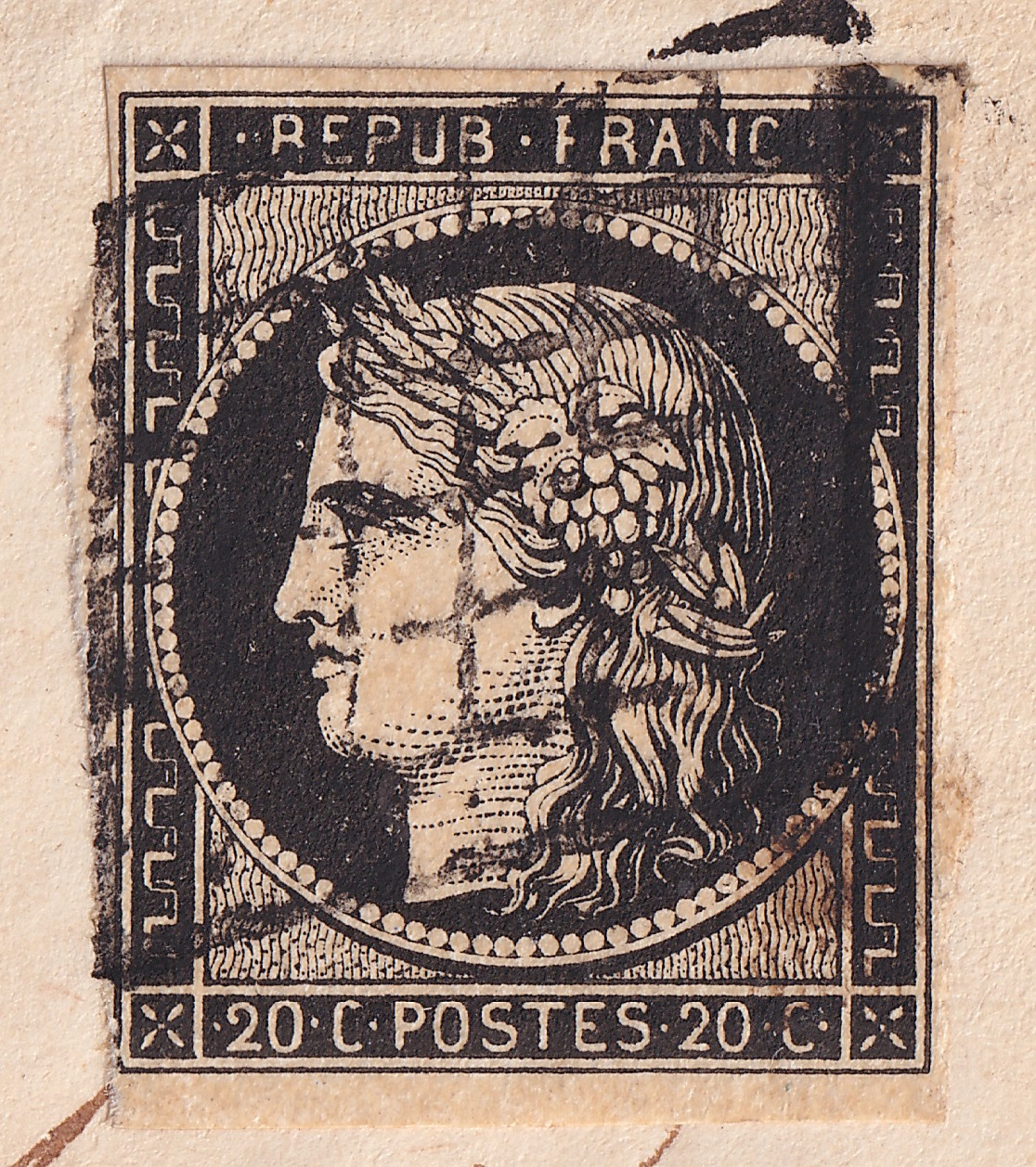 1 N°3 GRILLE CAD TYPE 15 LAVIT TARN ET GARONNE 2 JUILLET 1849 POUR CASTLSARRASIN