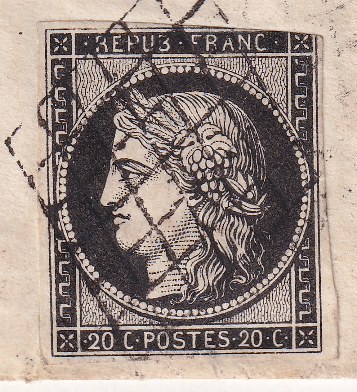 1 N°3 GRILLE PAULHAGUET HAUTE LOIRE 15 FEVRIER 1849 POUR PARIS