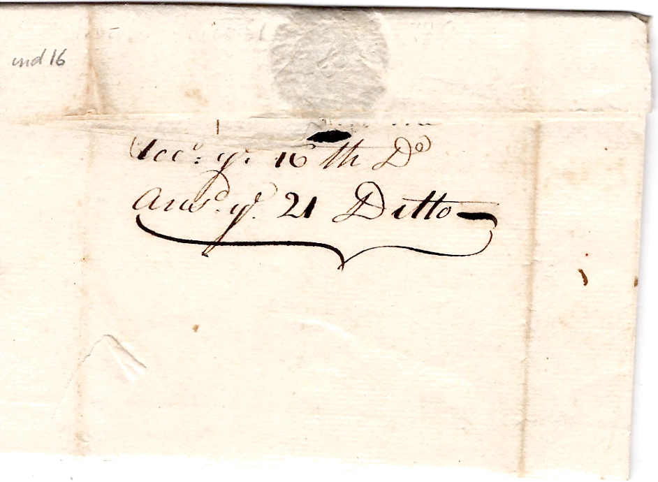 1 CHARENTE INFERIEURE MARQUE ST SAVINIEN DE PORT 1771 LETTRE POUR COGNAC LENAIN N°2 COTE 190€
