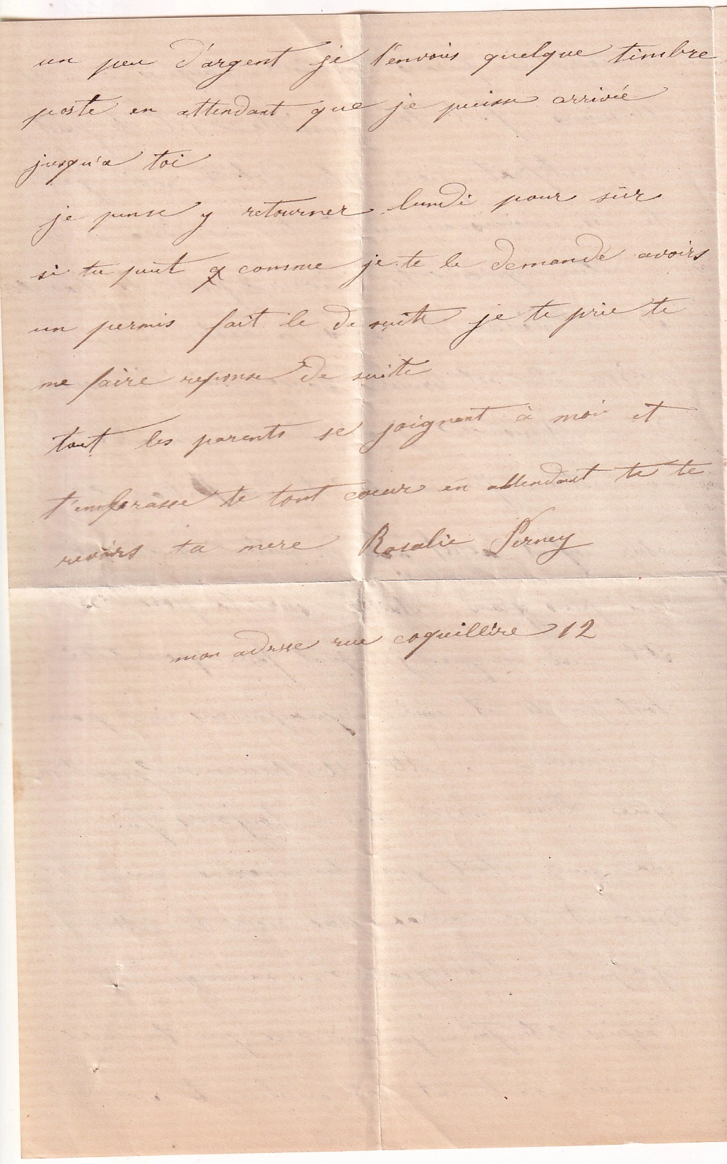 4 N°46B ETOILE PARIS 8 JUIN 1871 LETTRE POUR UN DETENU A L' HOPITAL MILITAIRE A VERSAILLES COMMUNE DE PARIS