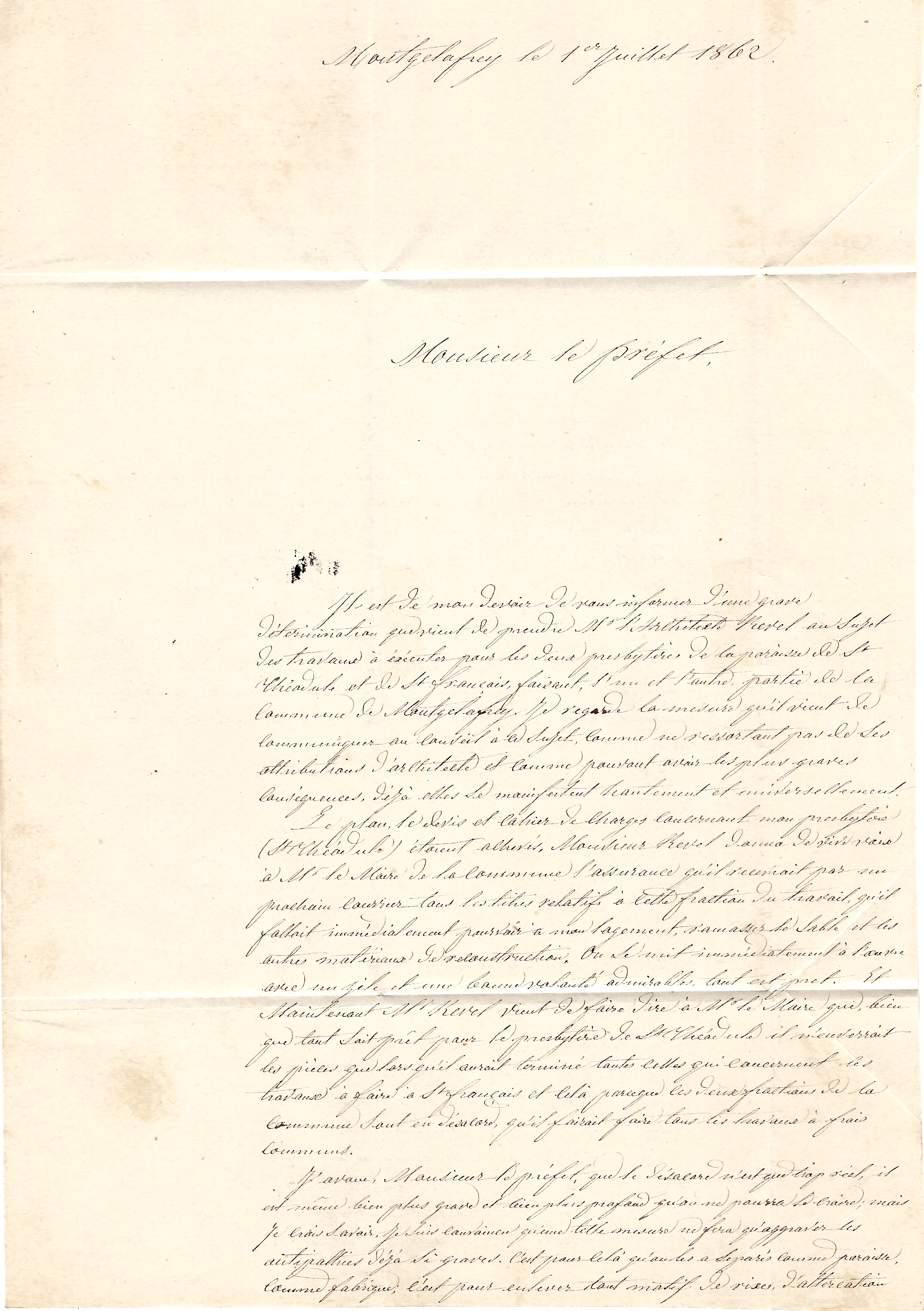 2 N° 14 PC 4207 TYPE 15 LA CHAMBRE 1 JUIL 1962 LETTRE BOITE B MONTGELAFREY