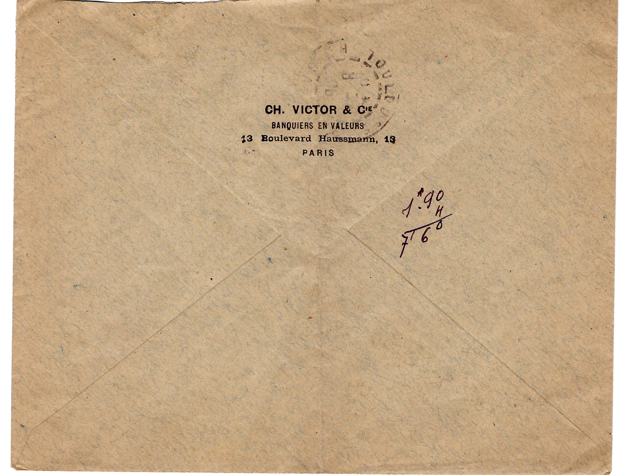 1 SEMEUSE 15C LIGNEE LETTRE MECANIQUE RF PARIS DEPART 7.4.06