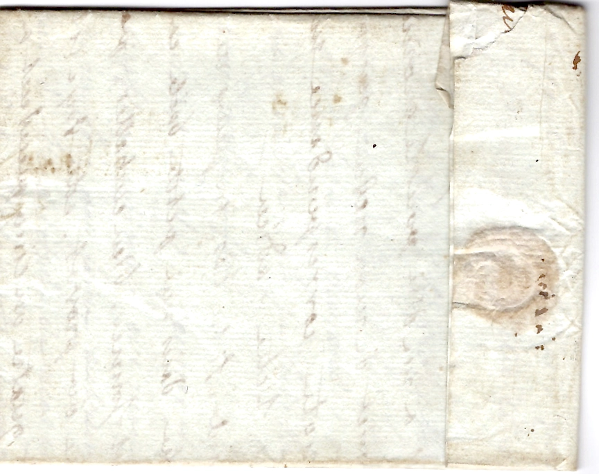 1 CALVADOS DE BAYEUX CALVADOS LETTRE PAR PORTEUR MENTION PORT 12 SOLS AU PORTEUR