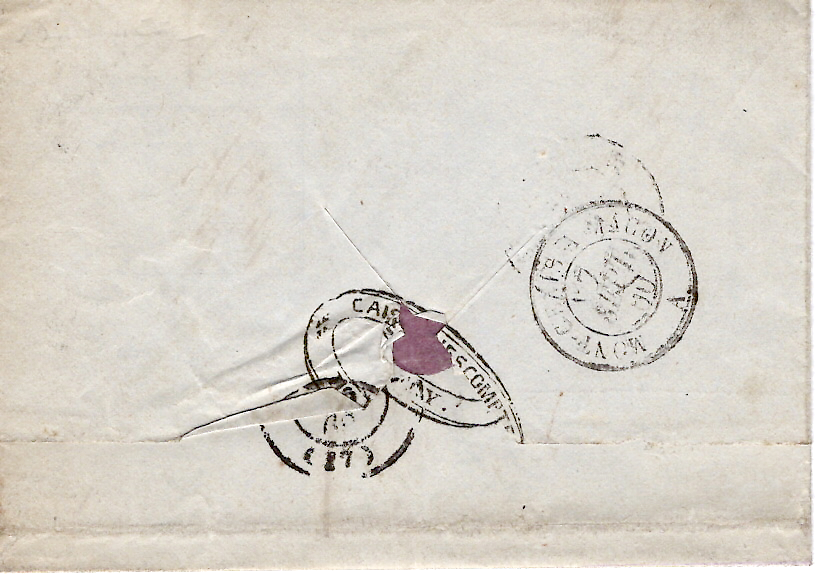 1 N° 14 CACHET SARDE ANNECY 6 SEPT 1860 LETTRE POUR GRENOBLE