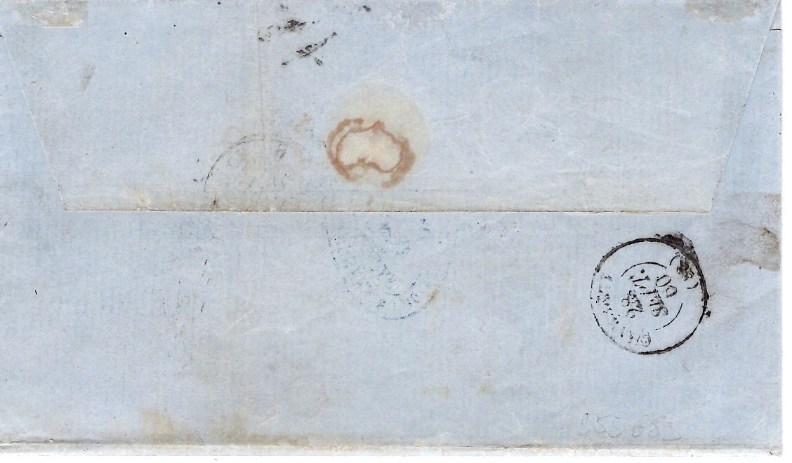 2 N° 14 CACHET SARDE MOUTIERS 27 SET 1860 LETTRE POUR CHAMBERY CACHET FRANCAIS DERNIER JOUR RARE