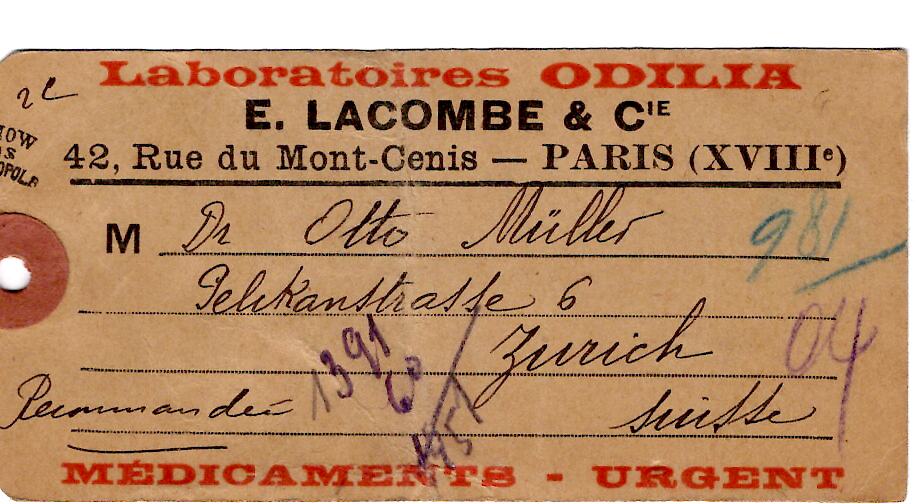 1 FACCHI 50CX7+ 10C BLANC AU VERSO ETIQUETTE COLIS PARIS XVIII 1931 POUR SUISSE