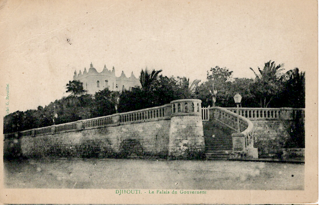 1 SEMEUSE 20C BRUN CARTE DJIBOUTI COLOMBO PAQUEBOT 6 OC 1925
