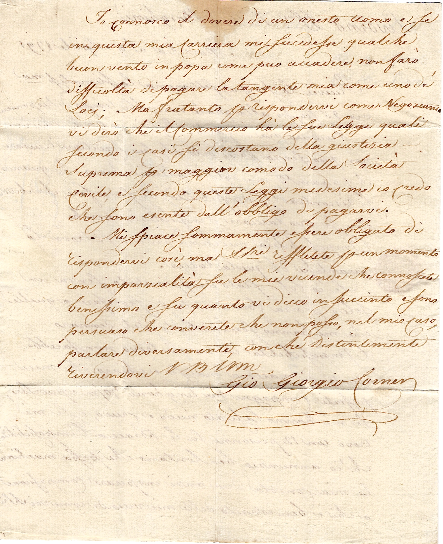 3 BOUCHES DU RHONE MARQUE PP DE MARSEILLE 1791 LETTRE POUR LIVORNO