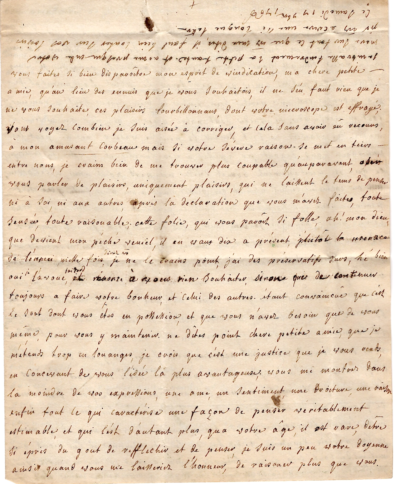 2 CALVADOS MARQUE CROISSANVILLE LENAIN N°1A 1769 LETTRE POUR PARIS