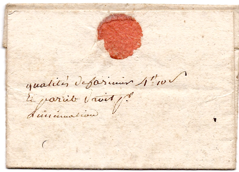 1 VIENNE MARQUE CHAUNAY LENAIN N° 3 LETTRE TEXTE COMPLET PAS DE DATE POUR POITERS