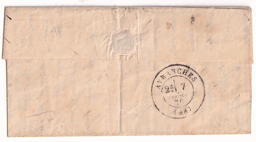 1 GUERRE 1870 BALLON MONTE LE FRAKLIN 1 DEC 1870 PARIS POUR AVRANCHES MANCHE