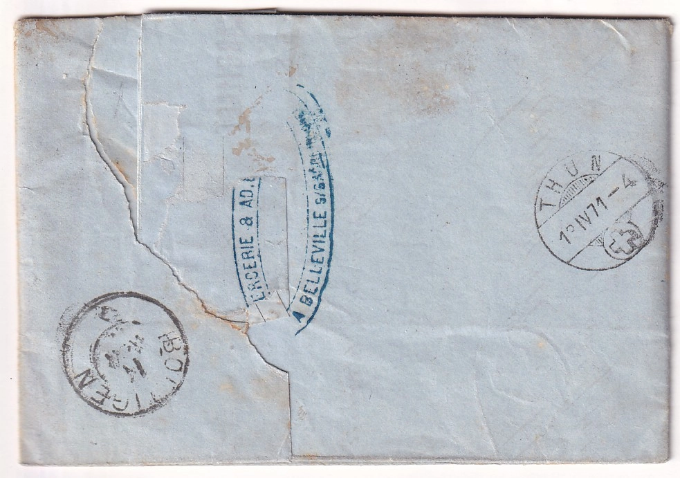 1 N°43B + 46B GC 4245 VILLEFRANCHE SUR SAONE POUR LA SUISSE CANTON DE BERNE