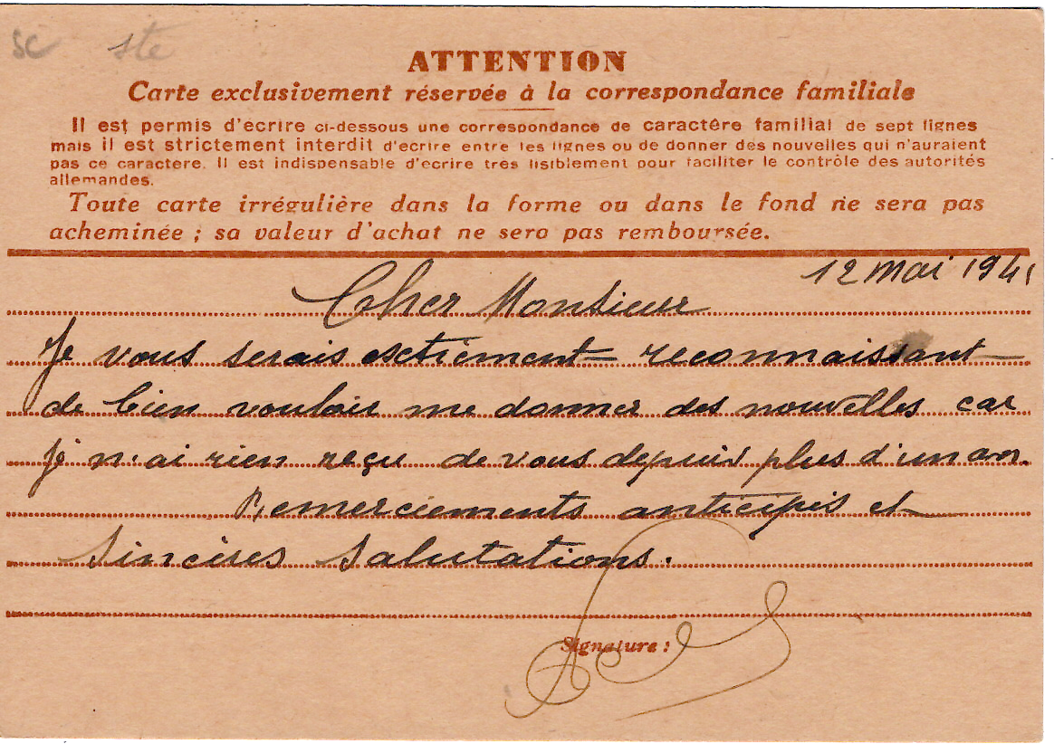 1 ENTIER IRIS 90C FAMILIAL BRUN  PORNICHET 12.5.1941 1FR JOUR EMISSION
