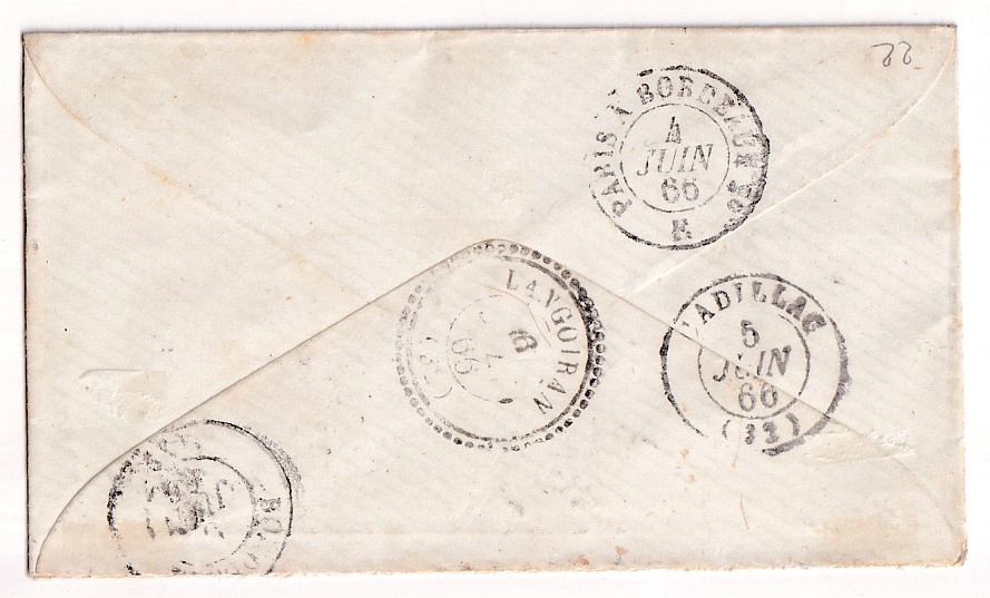1 N°22 PARIS ETOILE 28 3EME ETAT R CARDINAL LEMOINE POUR CADILLAC GIRONDE INDICE 20