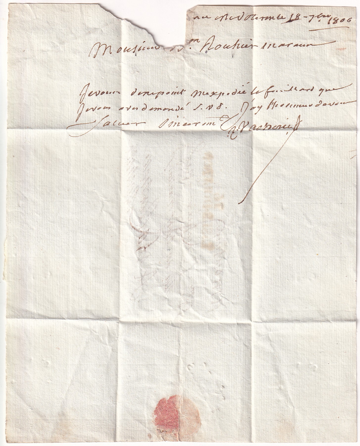 2 DEBOURSE DEB 16 MARANS CHARENTE INFERIEURE DEPART 16 L'ISLE D'OLERON 1806