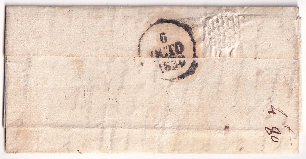 1 DOUBLE CURSIVE 77 CRAMAUX ALBY TARN 1830 POUR CASTRES INDICE 20 ALBI CARMAUX