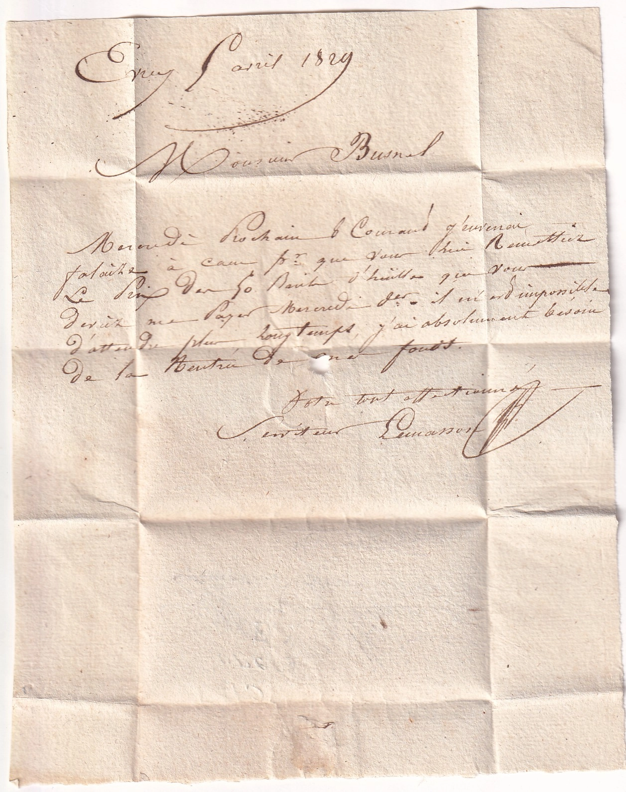 1 DOUBLE CURSIVE 13 EVRECY CAEN CALVADOS INDICE 20 1829 POUR CAEN TAXE MANUSCRIT 2
