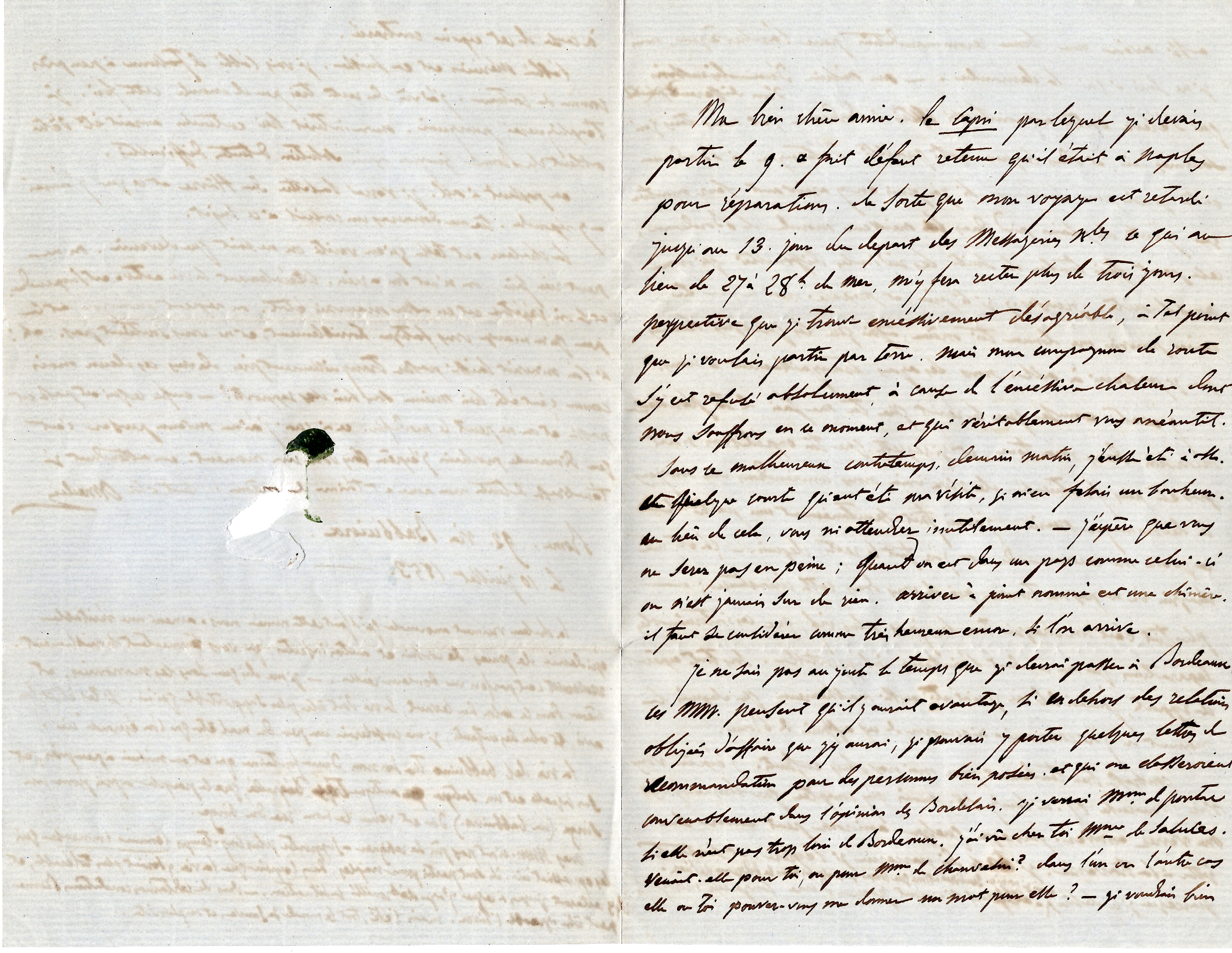 2 LETTRE CORPS EXPEDITIONNAIRE ITALIE 2E DIVISION 1853 + TAXE 25DT + AVEC TEXTE ROME