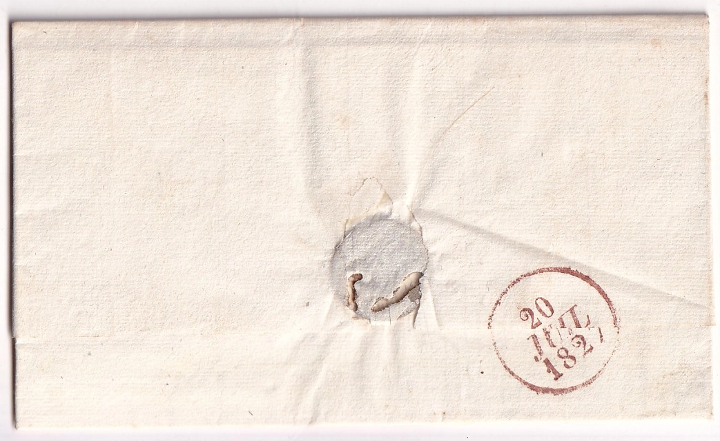 1 DOUBLE CURSIVE 77 SOREZE REVEL TARN POUR ST PAUL PAR PUY LAURENS 1827 INDICE 20