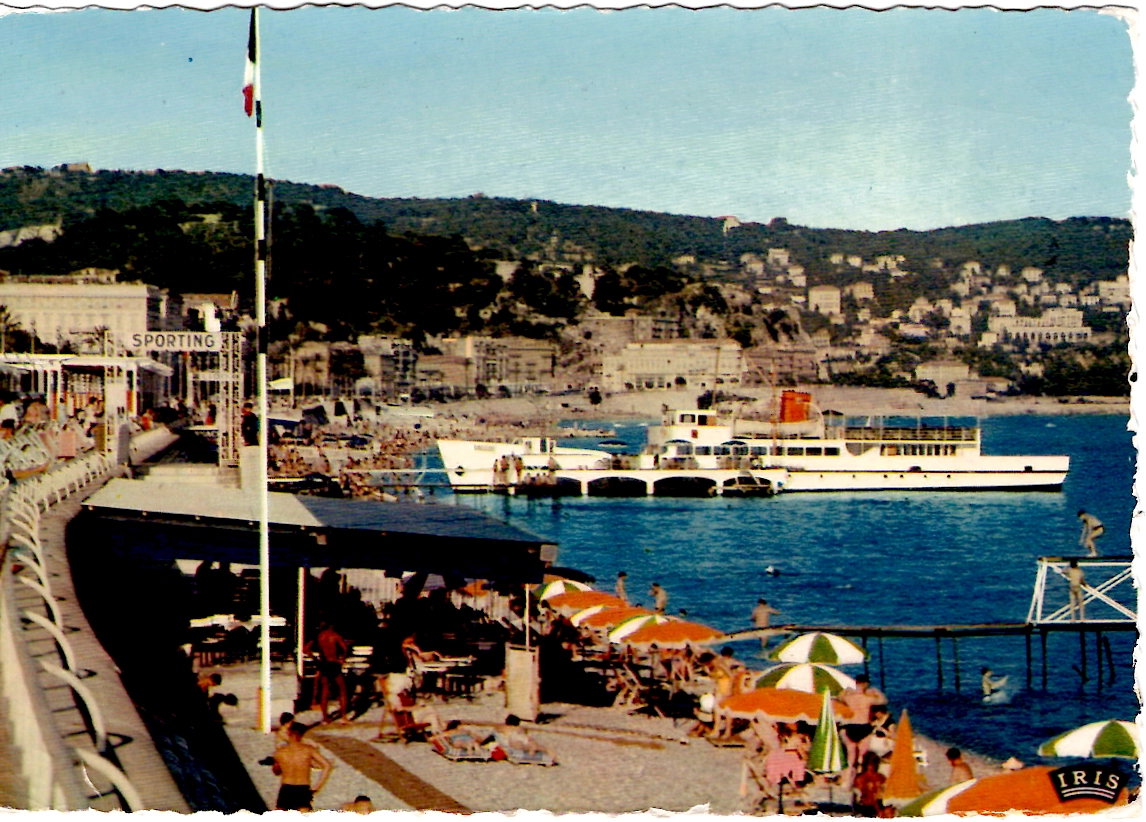1 N° 1130 SEUL CARTE AVION NICE RP 22.5.1959 POUR USA