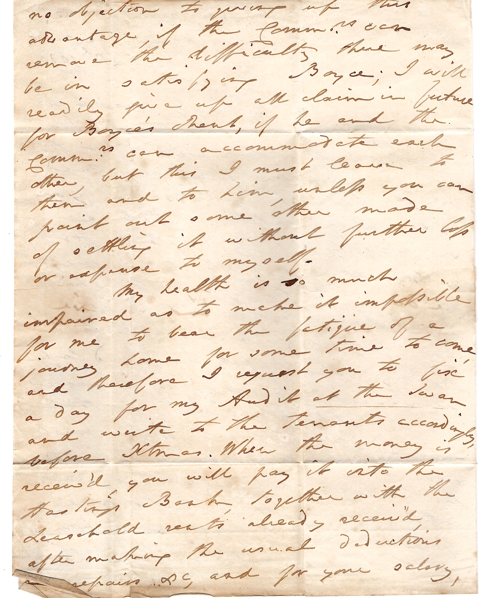 3 PAS DE CALAIS MARQUE P 61 P BOULOGNE SUR MER + DATEUR 1830 LETTRE COVER ENGLAND HASTING