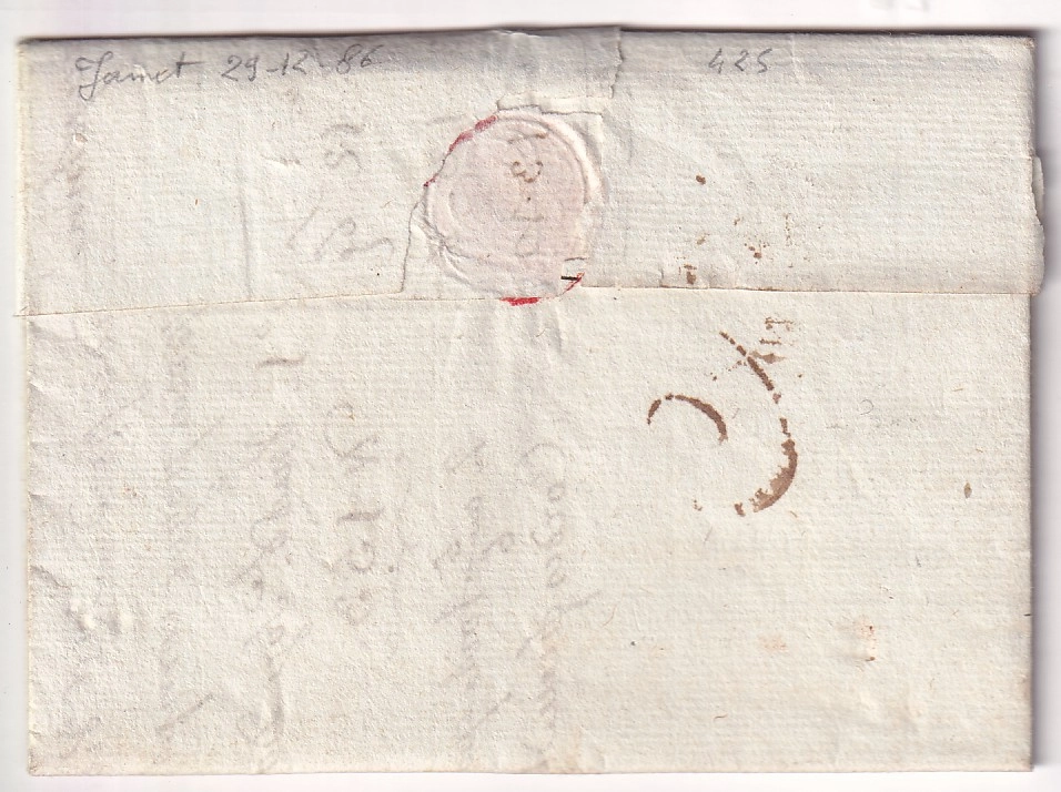 1 MARQUE CHOMERAC ARDECHE TTB 1787 POUR ST CHAMONDS LOIRE LENAIN N°1 INDICE 20