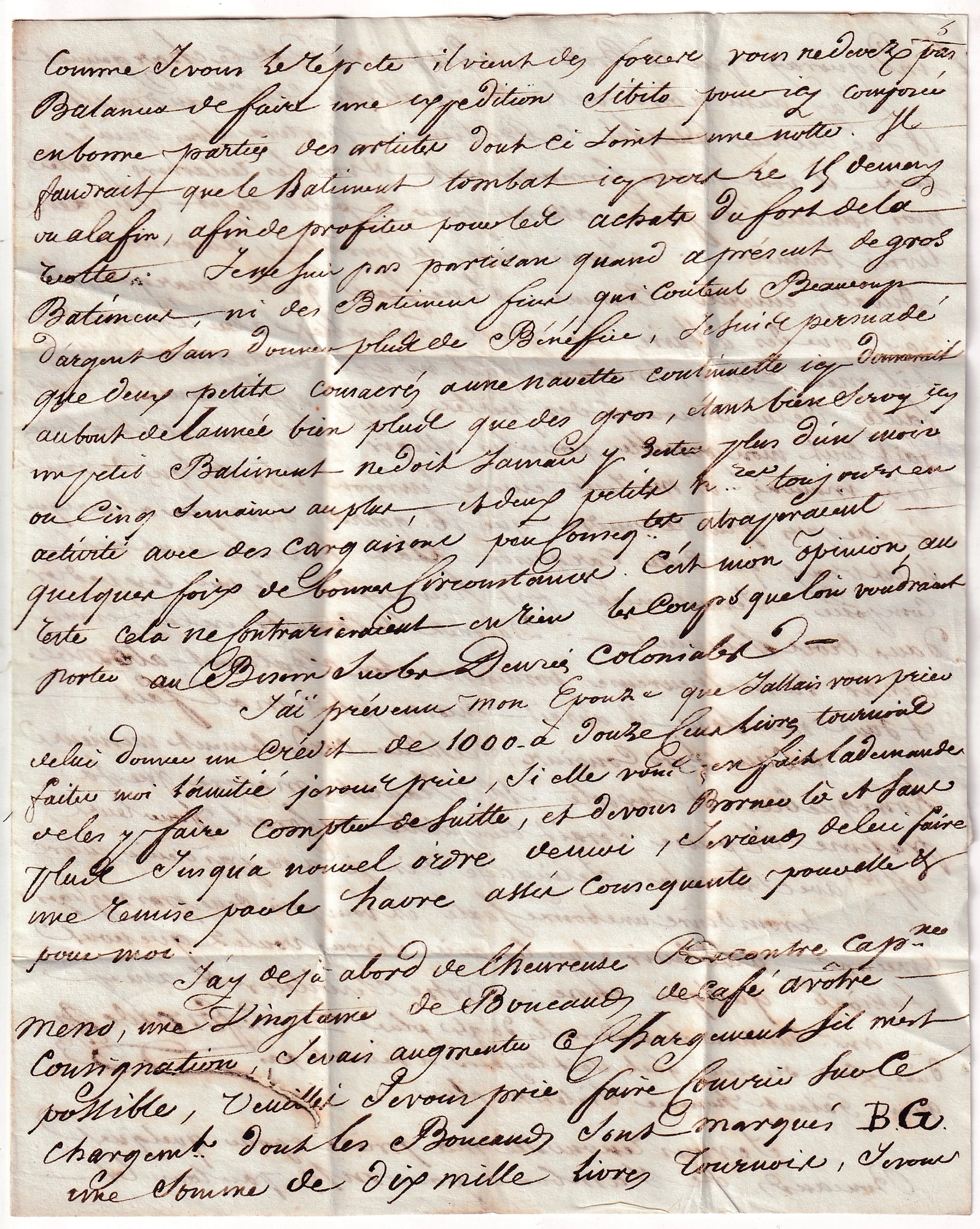 1 COLONIE PAR ST MARTIN DE RE TEXTE DE PORT AU PRINCE HAITI 1802 CHARENTE INFERIEURE POUR BORDEAUX