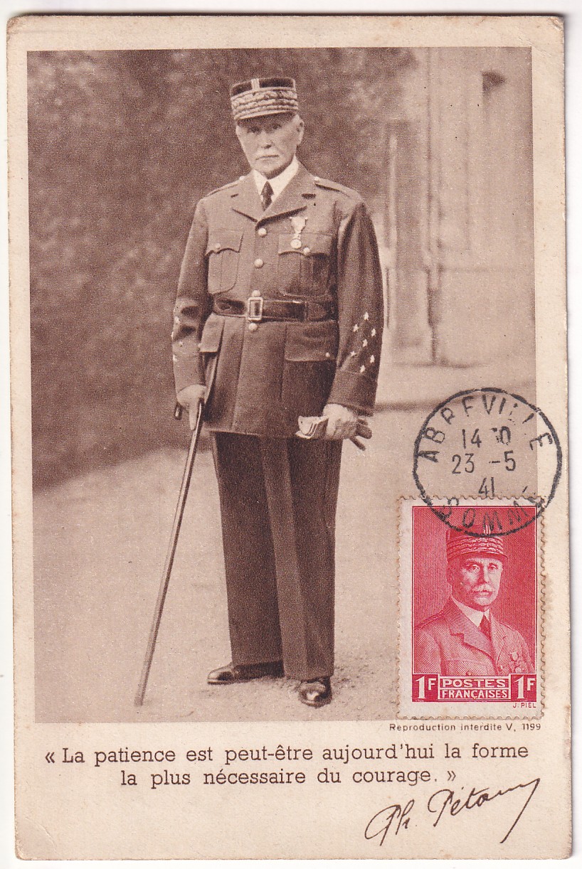 1 N°472 502 CARTE POSTALE RECOMMANDE ABBEVILLE SOMME 1941 POUR ALLEMAGNE CARTE MAXIMUM PETAIN RETOUR INADMIS CENSURE FFI