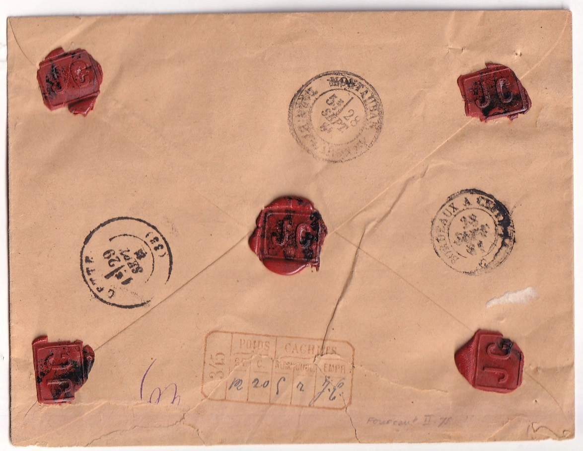 1 N°75 80 90 CAD TYPE 25 LA BASTIDE ST PIERRE TARN ET GARONNE LETTRE CHARGE POUR CETTE HERAULT