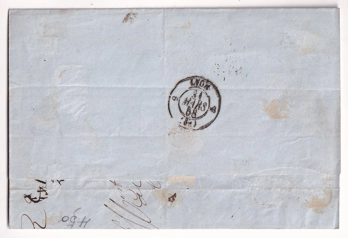 1 N°13 JAUNE CITRON + 16 PC 3709 SMYRNE TURQUIE TURKEY POUR LYON RHONE BFE