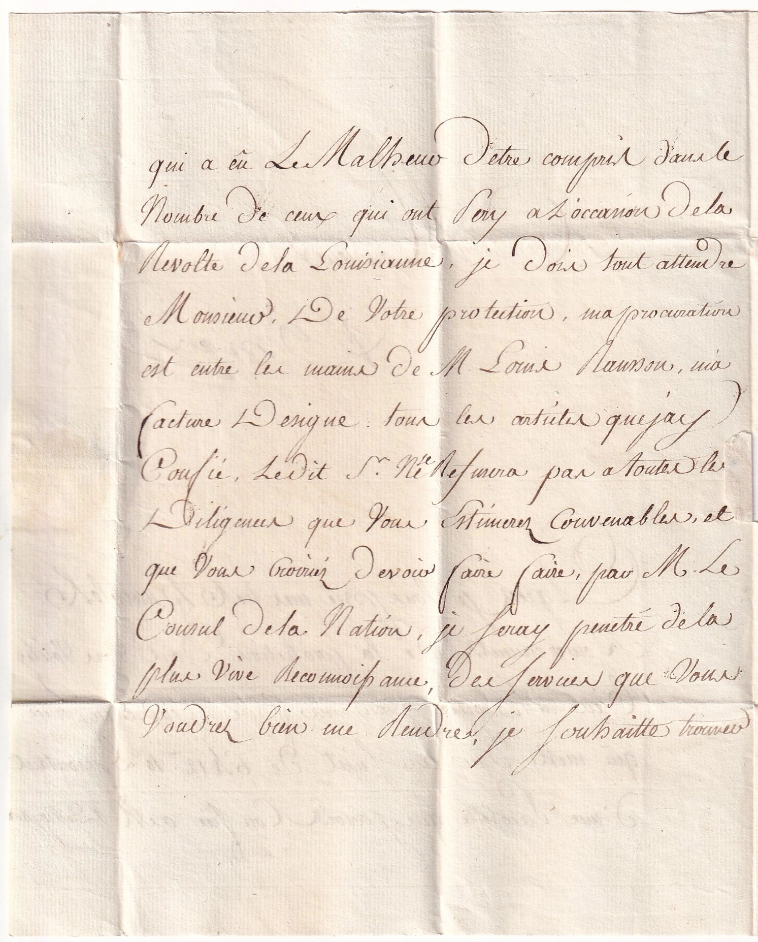 2 MARQUE P DE PARIS LENAIN N°14 INDICE 22 TEXTE REVOLTE DE LOUISIANE ETATS UNIS POUR MADRID ESPAGNE