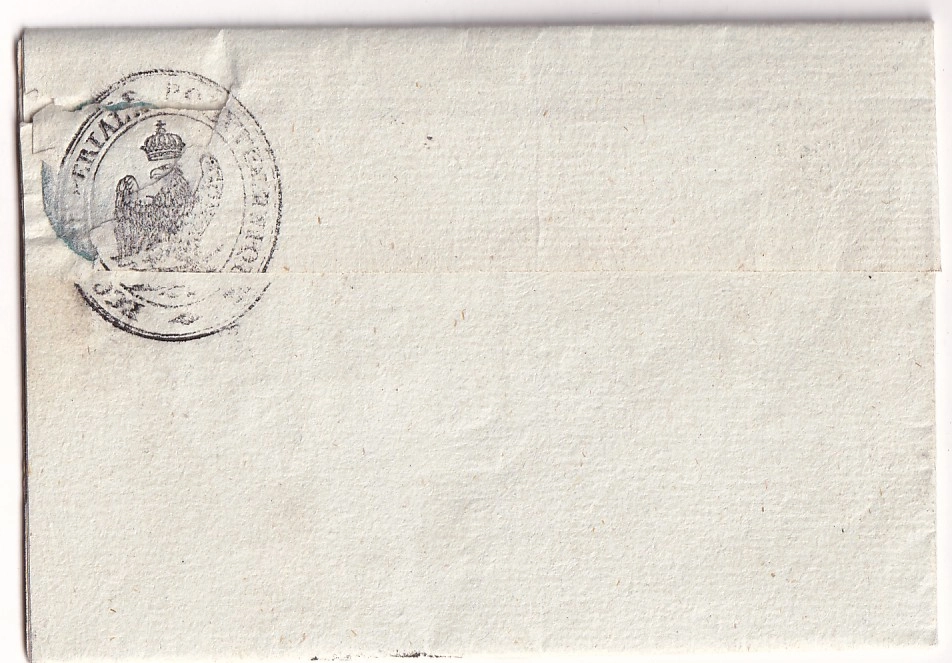 1 FRANCHISE ECOLE POLYTECHNIQUE EN NOIR TEXTE SIGNE DE JEAN GERARD LACUEE GENERAL EMPIRE 1807