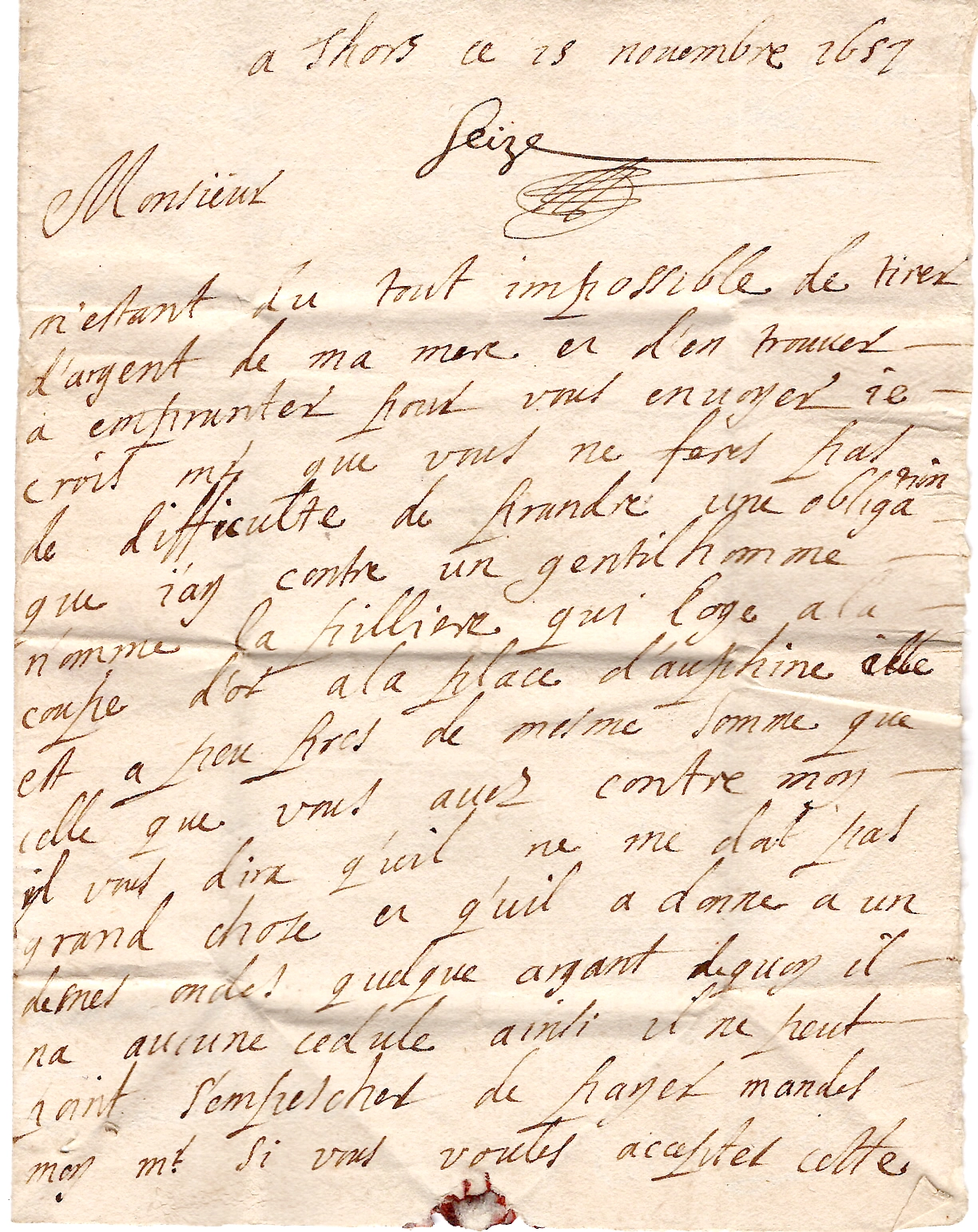 1 MARQUE SARLOUIS LETTRE SARRELOUIS MOSELLE 1776 POUR LUZY NIEVRE COTE 700€