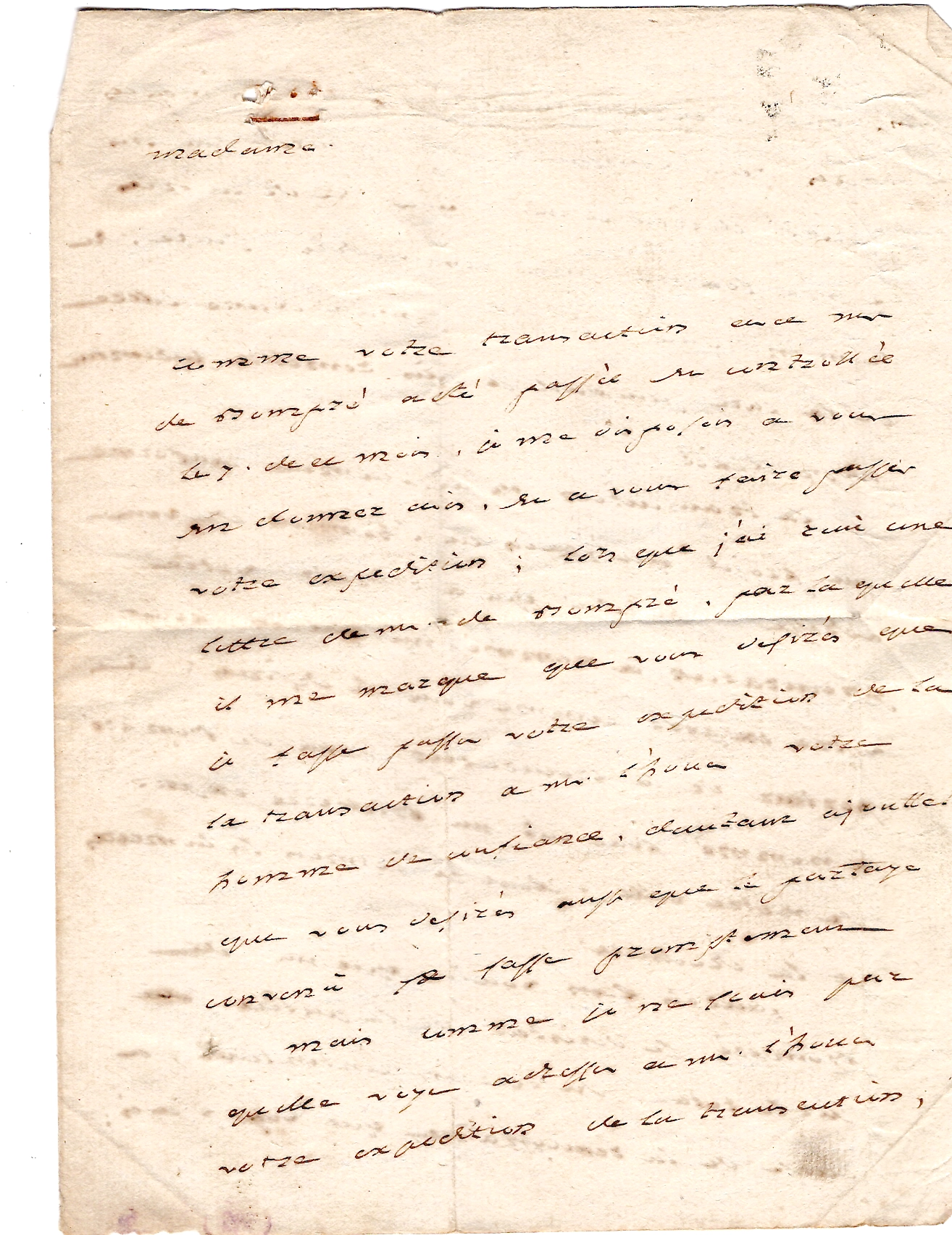 2 PUY DE DOME MARQUE RIOM 1773 LETTRE POUR FEUILLETIN COTE 420€