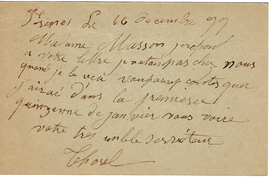 1 ENTIER SAGE 10C CP FACTEUR BOITIER ANNAY S SEREIN 17 DEC 1899 YONNE + BOITE B FRESNES