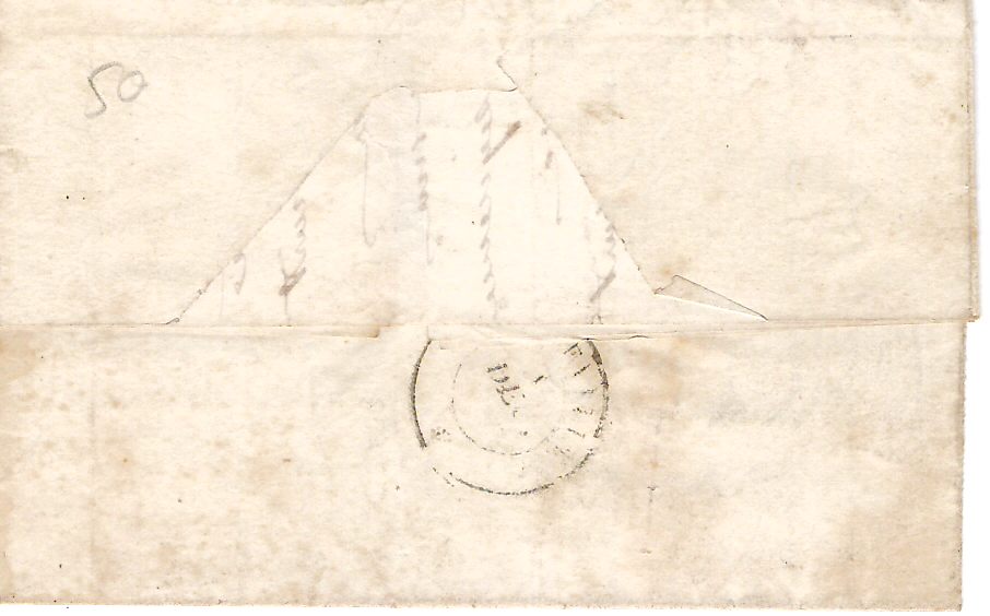 1 SARDE 20C BLEU LAITEUX LETTRE SALLANCHES 1855 POUR BONNEVILE