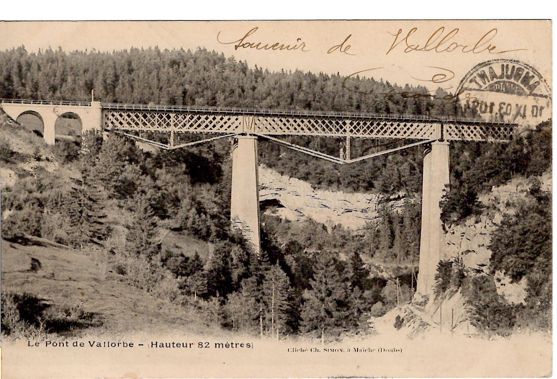1 BLANC 5C CARTE GRIFFE GARE DES HOPITAUX JOUGNE (DOUBS) + AMBULANT 10.IX.03 N° 6