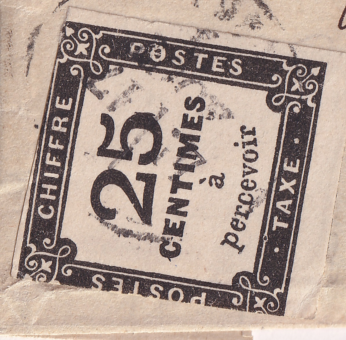 1 N°60 LIMOGES HAUTE VIENNE TROUVE A LA BOITE TAXE CARRE N°5 CAD TOURS INDRE ET LOIRE + GARE DE TOURS RARE