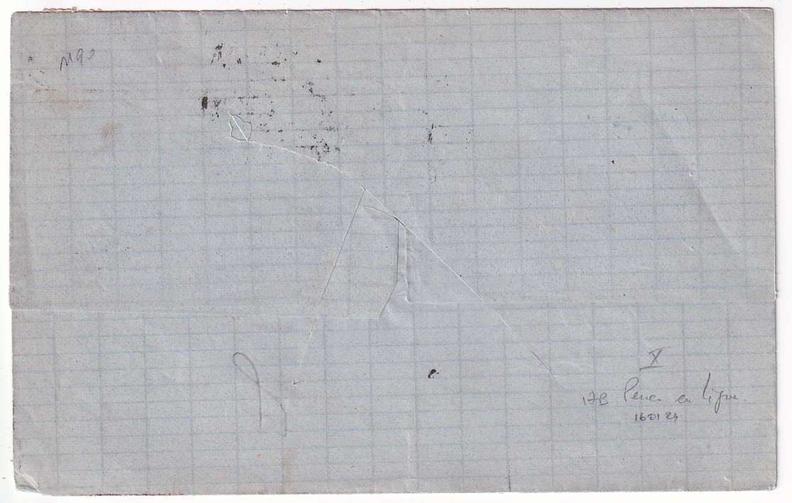 2 N°24 PARIS BUREAU D 1863 POUR VERACRUZ MEXIQUE