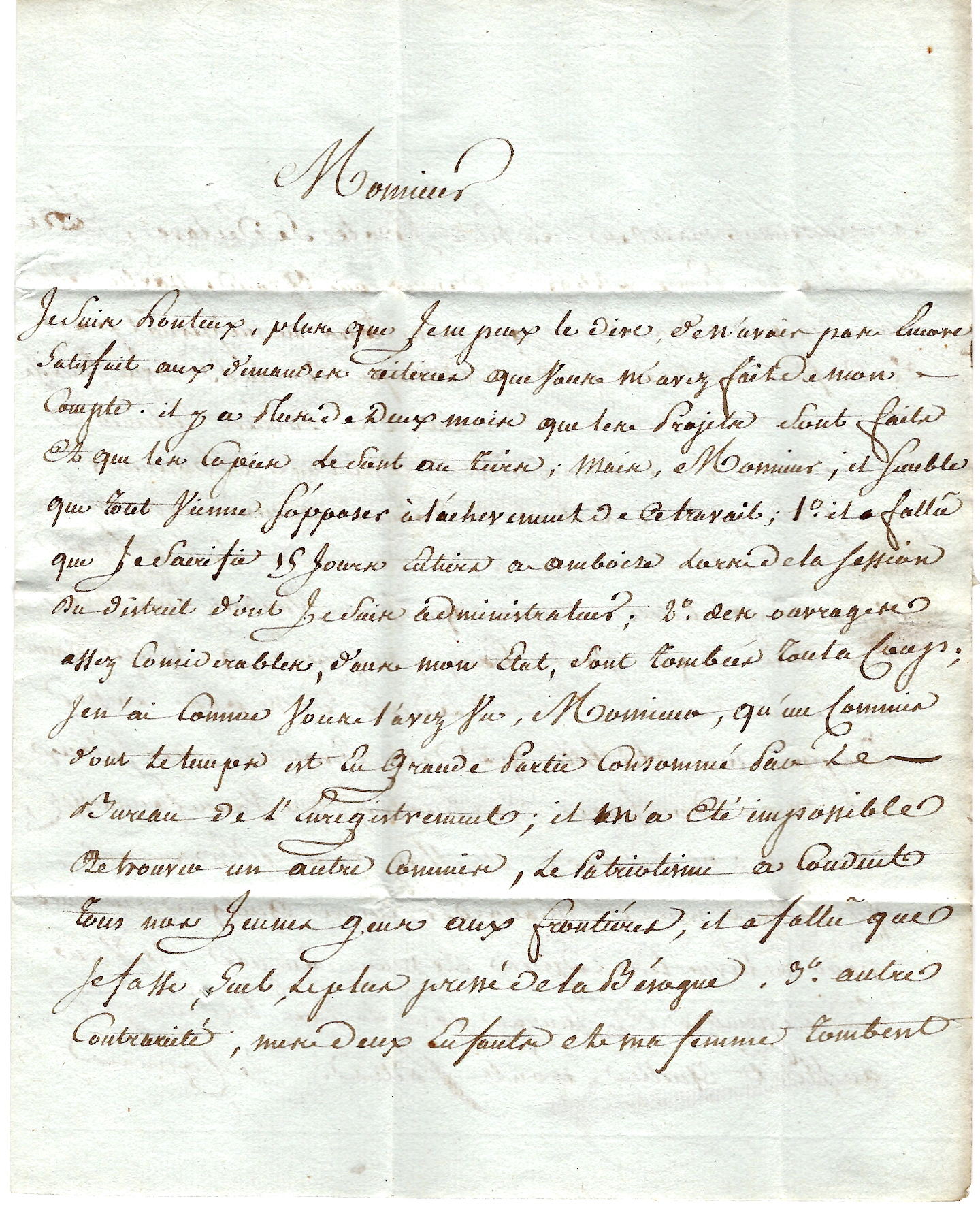 2 MARQUE MANUSCRIT BLERE 1791 LETTRE POUR PARIS VERSO CHIFFRE ROUGE 10