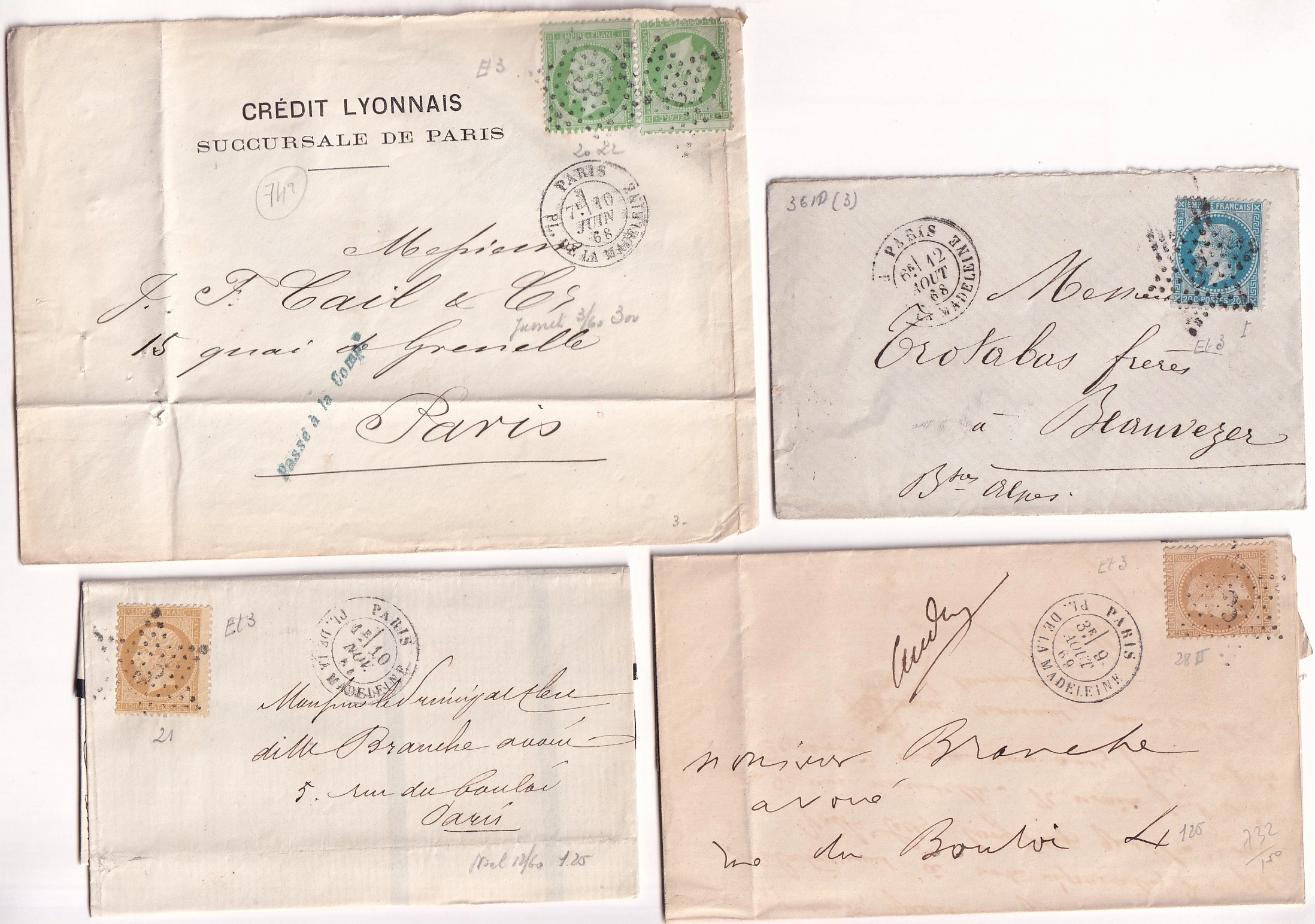 1 LOT ETOILE 3 PARIS DE 8 LETTRES