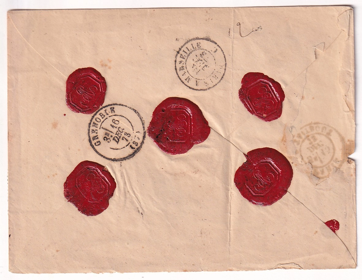 1 N°60B TYPE II PAIRE + 57 PARIS ETOILE 22 R TAITBOUT AVIS CHARGEMENT RECTO POUR GRENOBLE ISERE