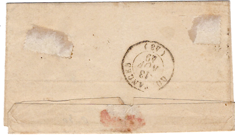 1 N°3 GRILLE EFFLEURE A DROITE GRILLE TYPE 14 GAVRAY 13 NOV 1849 MANCHE