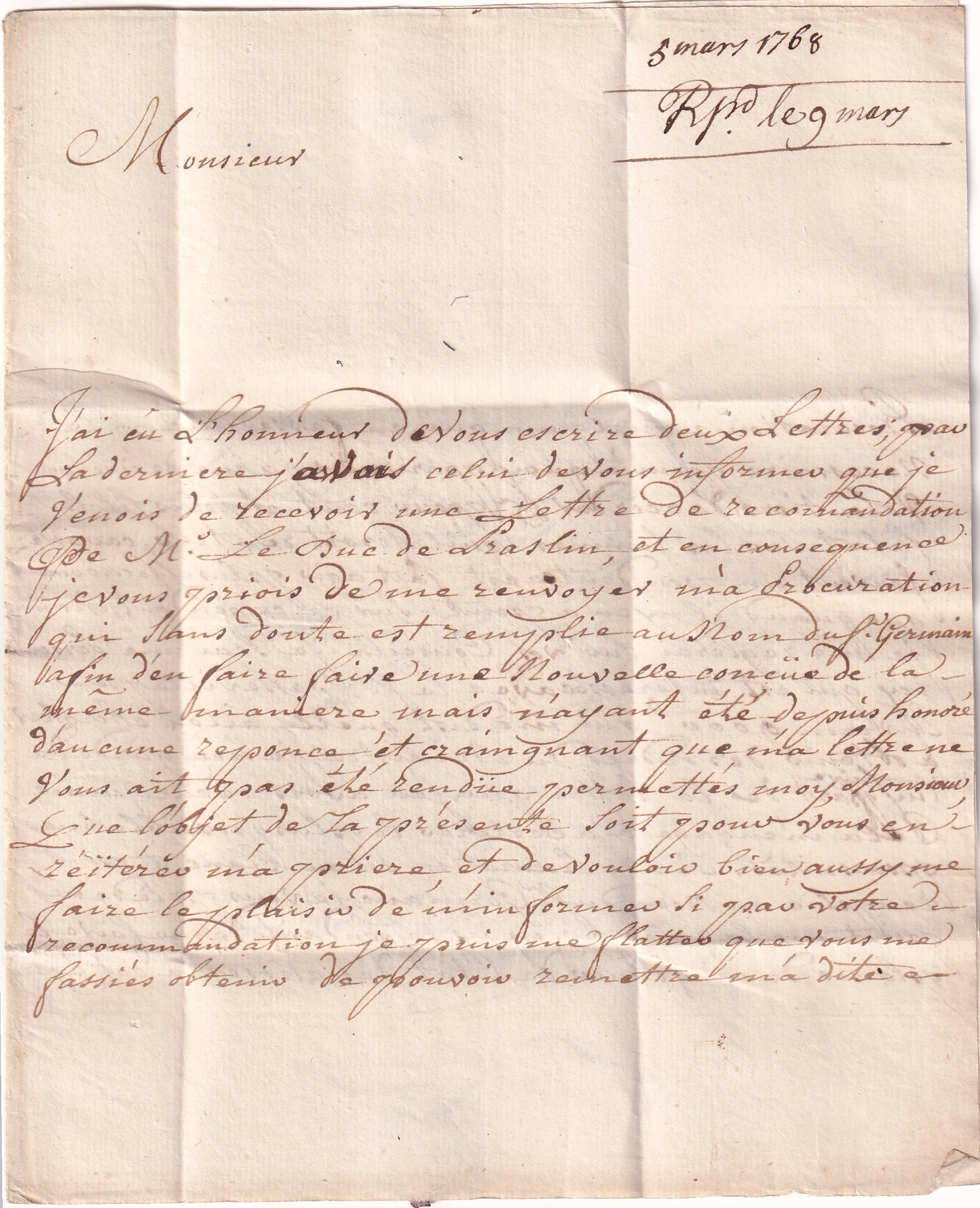 2 MARQUE PORT PAYE ORNE CAEN CALVADOS 1768 LENAIN N°7 INDICE 23 POUR LEHAVRE SEINE INFERIEURE