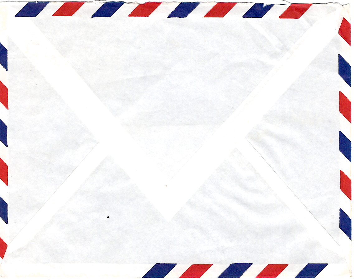 1 N°1263+ 5C AMIENS LETTRE AVION CACHET HEX PERLE PORTE HELICOPTERE JEANNE D'ARC 7.3.1963+ TRISTAN DA CUNHAC